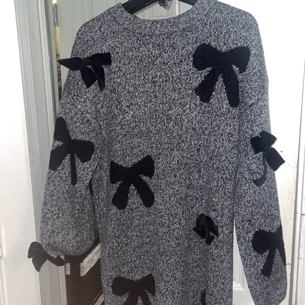 BLACK BOW DRESS